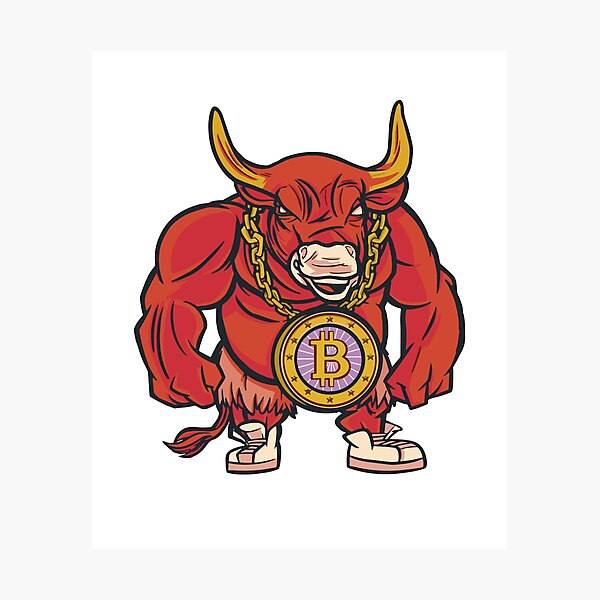 Item preview, Bitcoin Bull designed and sold by MizzKarizmah.