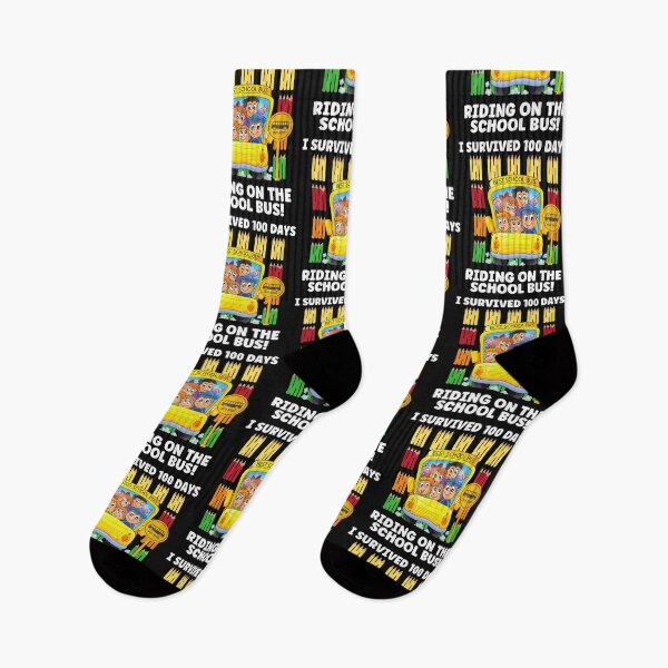 Item preview, I SURVIVED 100 DAYS OF RIDING ON THE SCHOOL BUS, 100 DAYS SMARTER, 100TH DAY OF SCHOOL,  designed and sold by R B Chrystal.