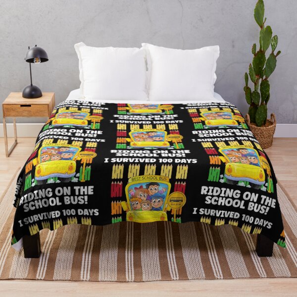 Item preview, I SURVIVED 100 DAYS OF RIDING ON THE SCHOOL BUS, 100 DAYS SMARTER, 100TH DAY OF SCHOOL, designed and sold by R B Chrystal.