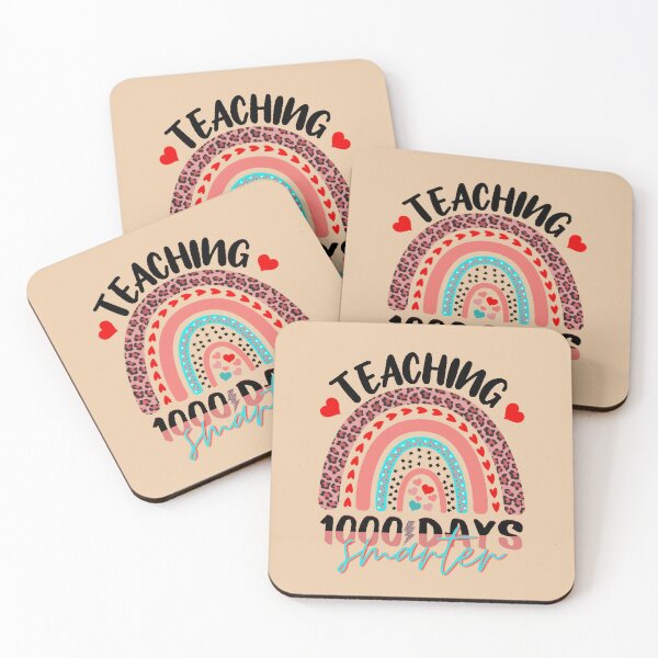 Item preview, Teaching 1000 days Smarter Happy 1000th Day Of School Rainbow Teacher designed and sold by SweetbeStore.