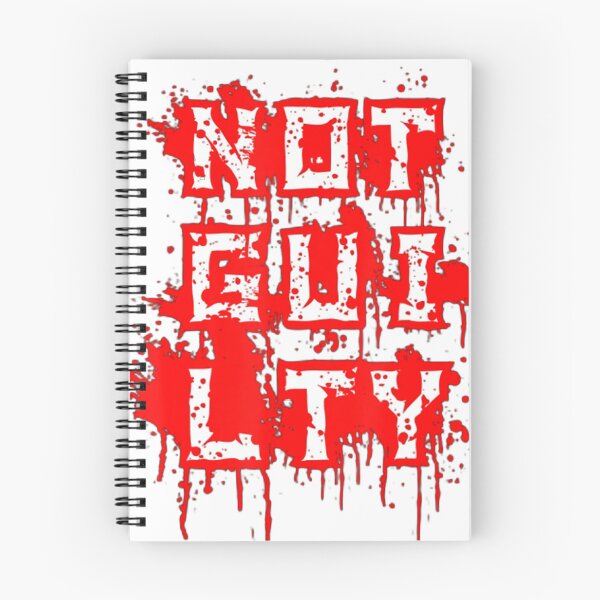 Item preview, Not Guilty Red And White Text designed and sold by KidGiftChoice.