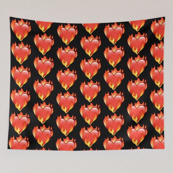 Item preview, flaming heart designed and sold by rare-colors.