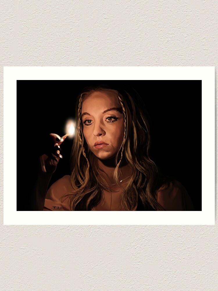 Sydney Sweeney Cassie Howard Euphoria Art Print For Sale By Rikiiart Redbubble 