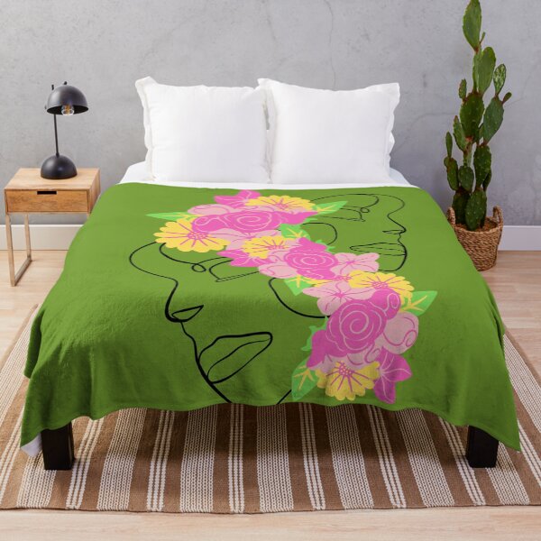 Item preview, Face line and graphic flower mix. designed and sold by Trianglegreen.