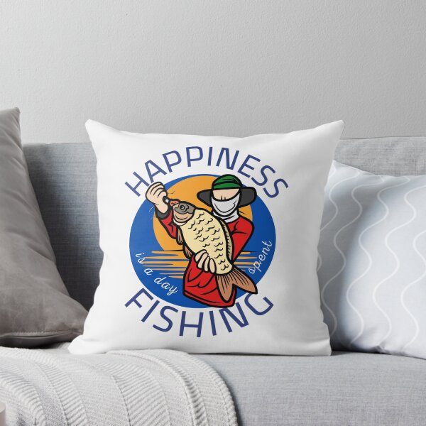 Item preview, Happiness is a day spent fishing - Sunset Fisherman. designed and sold by JockArts.