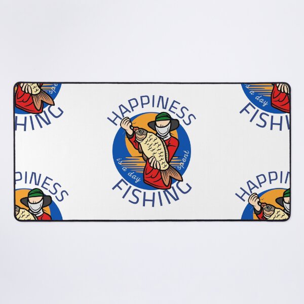 Item preview, Happiness is a day spent fishing - Sunset Fisherman. designed and sold by JockArts.