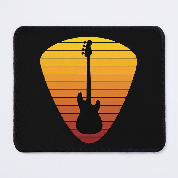 Item preview, Bass Guitar Sunset Plectrum designed and sold by FinishYourSong.