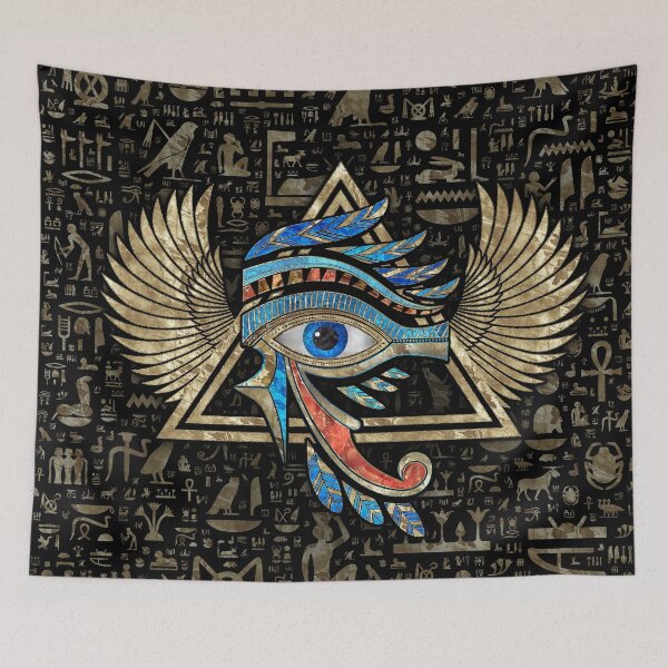 Item preview, Egyptian Eye of Horus - Wadjet Ornament designed and sold by k9printart.