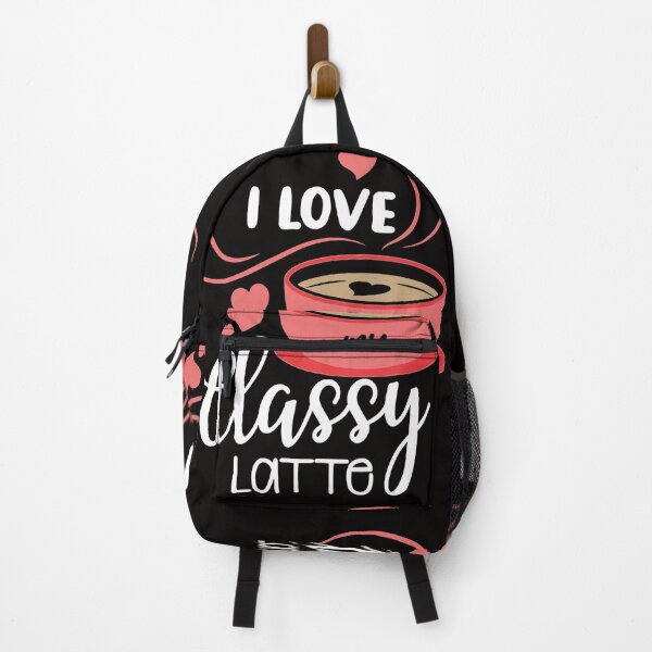 Item preview, I Love My Classy Latter - Slogan Text Handwritten with Hearts & Cup White designed and sold by WearWolfDesigns.
