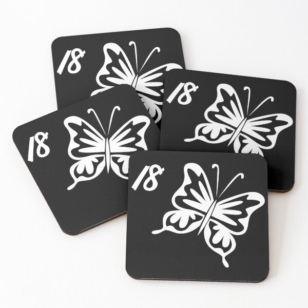 Item preview, Butterfly with the number 18 designed and sold by aminz4.