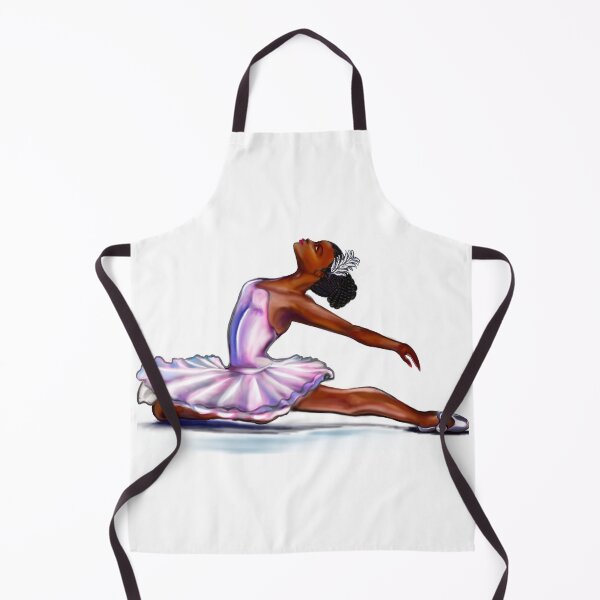 Item preview, African American ballerina -#005 - brown skin ballerina in lavender purple tutu designed and sold by Artonmytee.