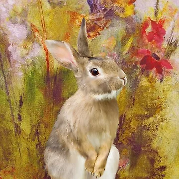 Artwork thumbnail, Garden Rabbit by Barbny