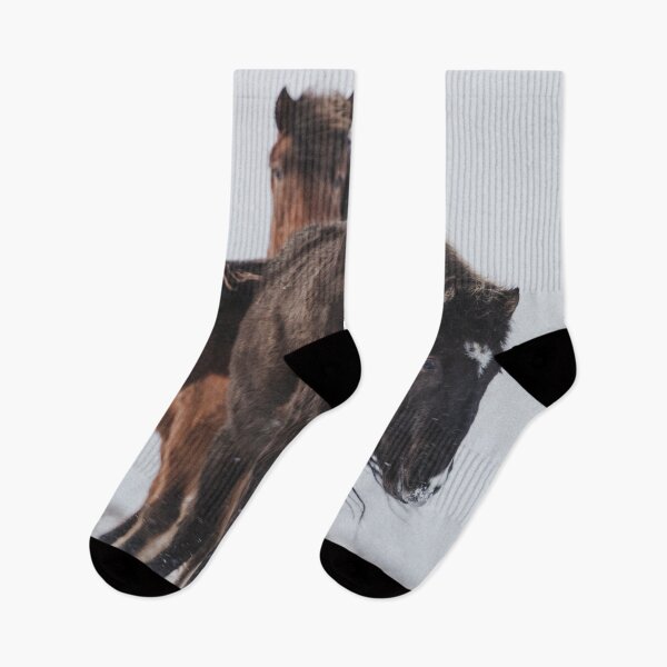 Item preview, Icelandic horses in the snow designed and sold by LouisaLilja.