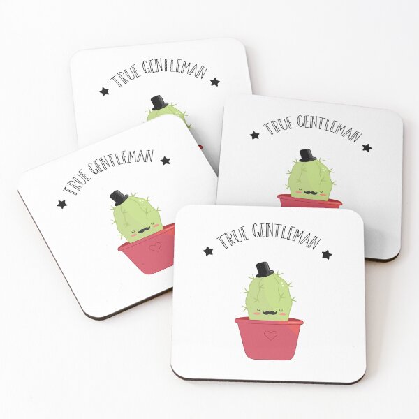 Item preview, Cactus true gentleman kawaii design designed and sold by high5doodle.