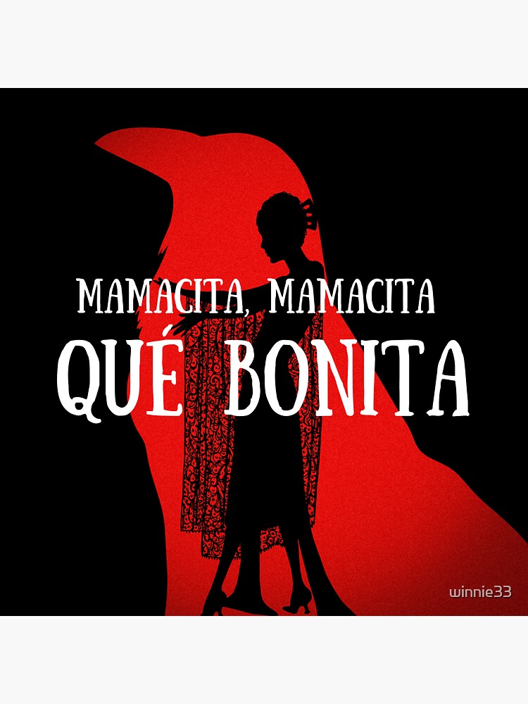 mamacita-mamacita-qu-bonita-sticker-for-sale-by-winnie33-redbubble