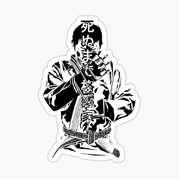 Martial artist till death Sticker