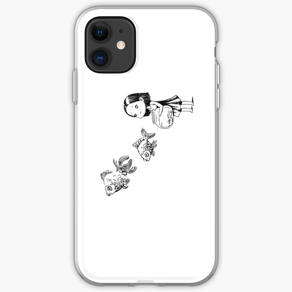 Girl and the fish iPhone Case & Cover