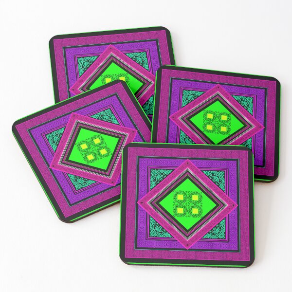Item preview, Digital art oriental arabesque design green, purple designed and sold by arabesqueart.