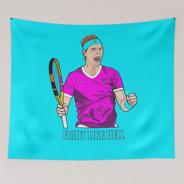 Item preview, Rafa Nadal - Fight like Hell designed and sold by Polyxz.