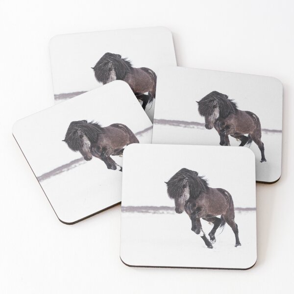 Item preview, Icelandic horse in the snow designed and sold by LouisaLilja.