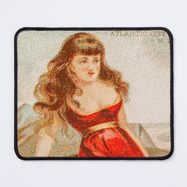 Item preview, Atlantic City, New Jersey, from the Surf Beauties series (N232), issued by Kinney Bros. 1889 designed and sold by Nils Petter Stein.