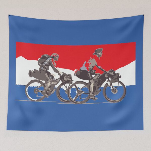 Item preview, Netherland Holland  flag Bikepacking gravel bike solo travel travelling by bike bikepacker designed and sold by angelpardo.