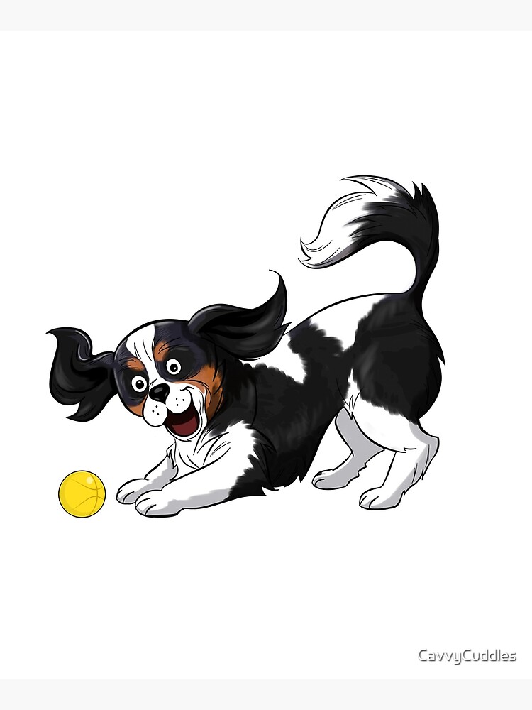 Thumbnail 6 of 6, Apron, Cavalier King Charles Spaniel (Tricolour) designed and sold by CavvyCuddles.