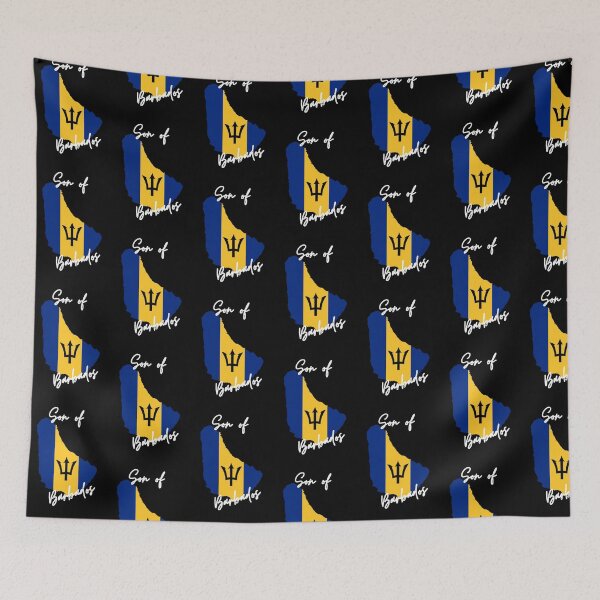 Item preview, Son of Barbados Map Flag designed and sold by NovawayDirect.