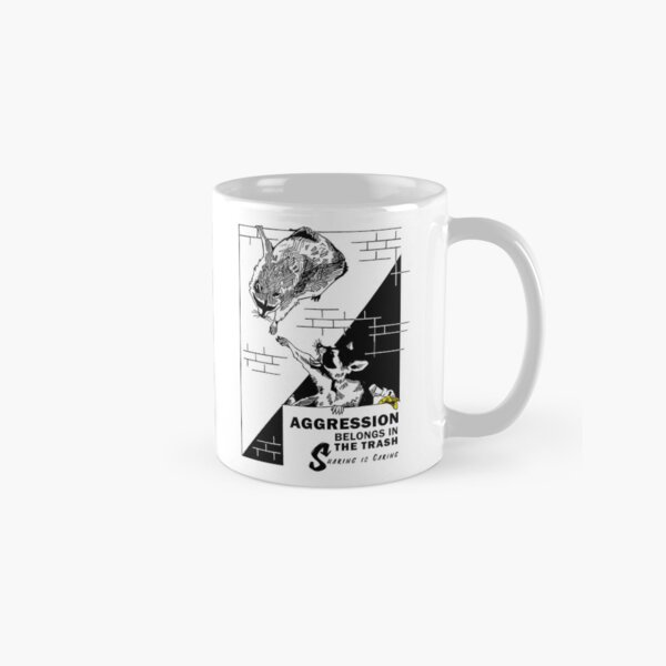 Item preview, AGGRESSION BELONGS IN THE TRASH designed and sold by raccdaily.