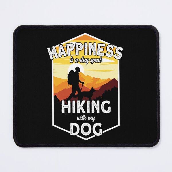 Item preview, Happiness is a Day Spent Hiking with my Dog Hiking designed and sold by Shirt-Kaiser.