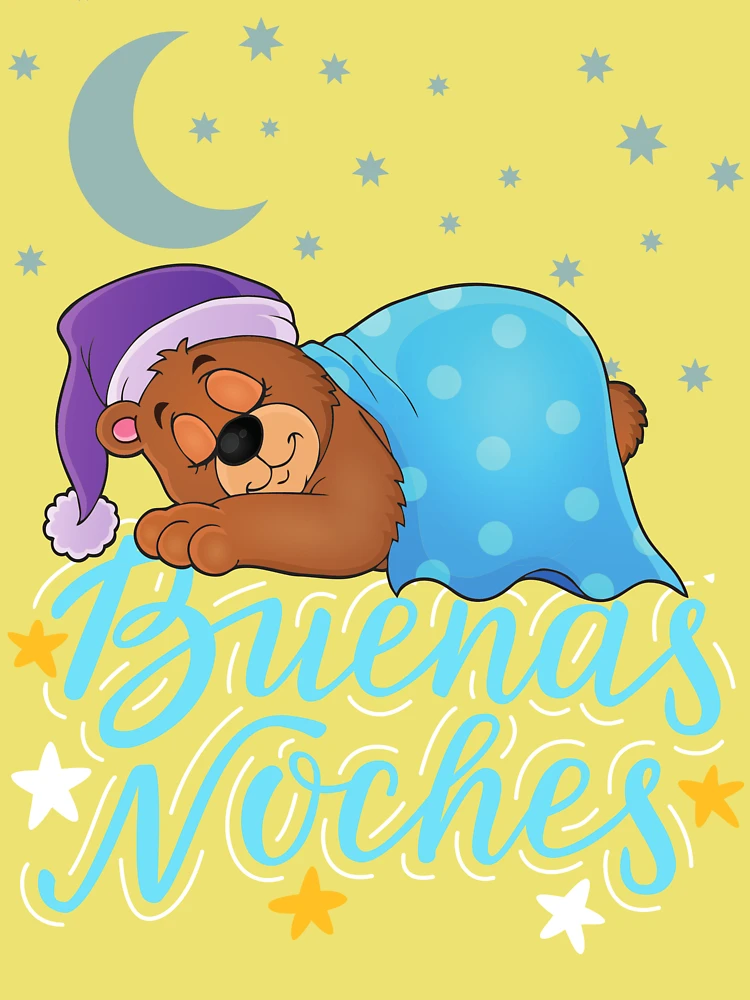 Buenas Noches Oso Durmiendo Animado, Goodnight Sleeping Bear Poster for  Sale by ramazis