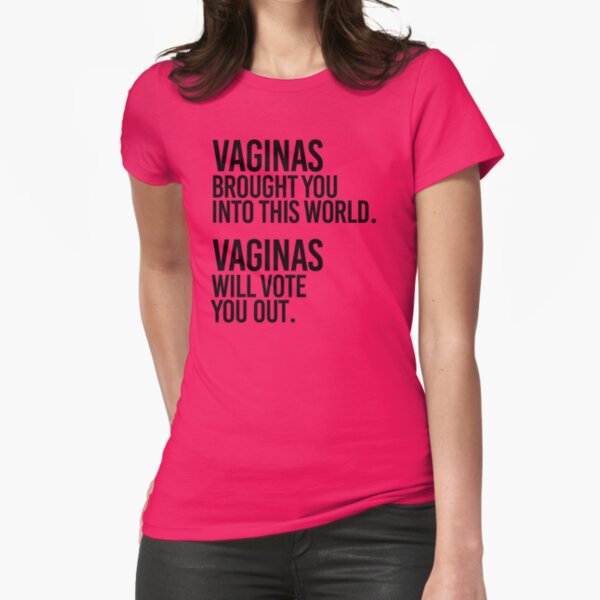 Vista previa del artículo con la obra «Vaginas te votará por votación», diseñado y vendido por partyfarty.