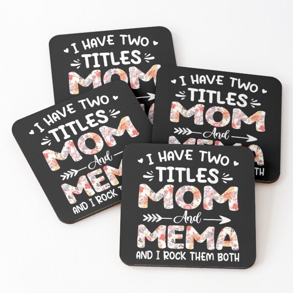 Item preview, I Have Two Titles Mom And Mema Floral Grandma  designed and sold by bessiey23.