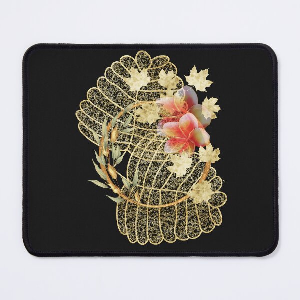 Item preview, Delicate gold leaf and flower abstract design designed and sold by Areashor.