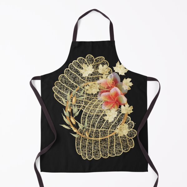 Item preview, Delicate gold leaf and flower abstract design designed and sold by Areashor.