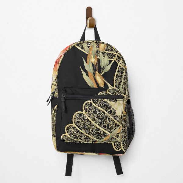 Item preview, Delicate gold leaf and flower abstract design designed and sold by Areashor.