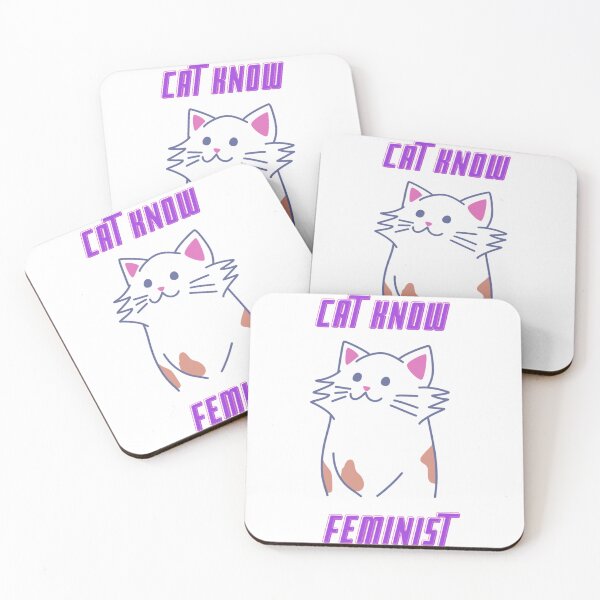 Item preview, Cat Know Feminist designed and sold by MixminBellys.