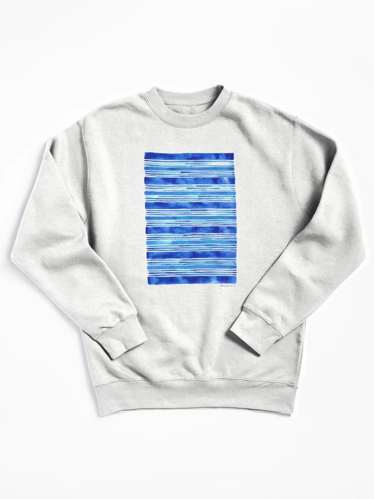 Imagen 1 de 6, Sudadera sin capucha con la obra Azul claro, diseñada y vendida por THEARTICSOUL.