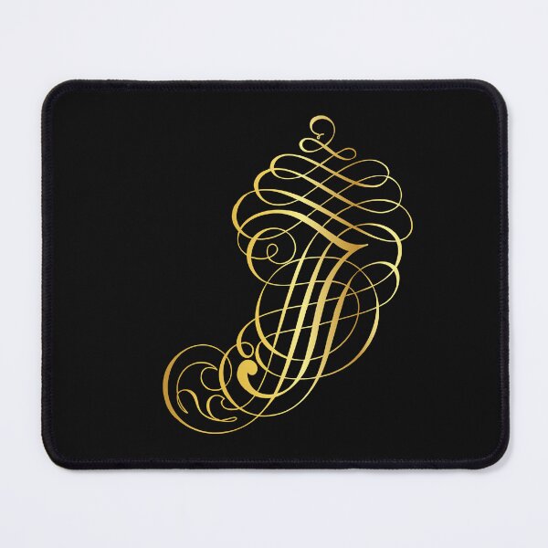 Item preview, Ornamental Letter I, Golden Monogram, Gold Monogram Ornament designed and sold by PROMEN Creativity.