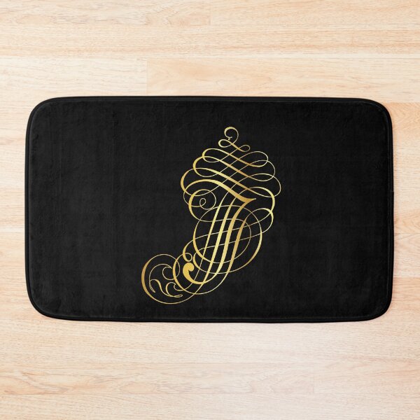 Item preview, Ornamental Letter I, Golden Monogram, Gold Monogram Ornament designed and sold by PROMEN Creativity.