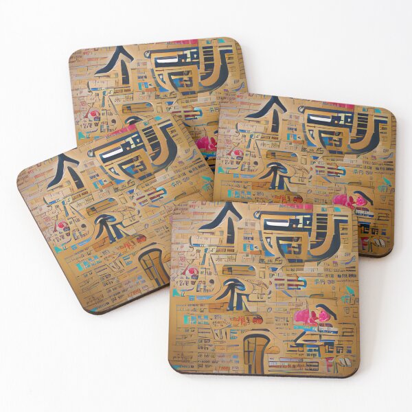 Item preview, pattern,ornament,japan,hieroglyphs designed and sold by PrintArtBank.