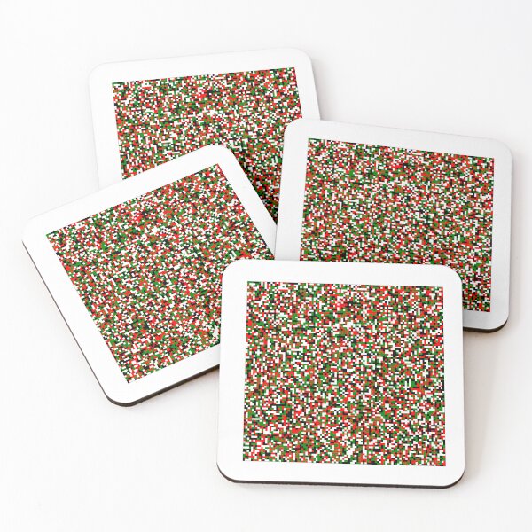 Item preview, Patrón aleatorio de cuadrícula multicolor 100x100 puntos, verde-rojo designed and sold by Mmark94.