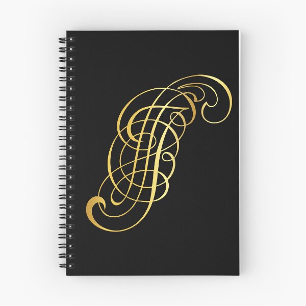 Item preview, Ornamental Letter J, Golden Monogram, Gold Monogram Ornament designed and sold by PROMEN Creativity.