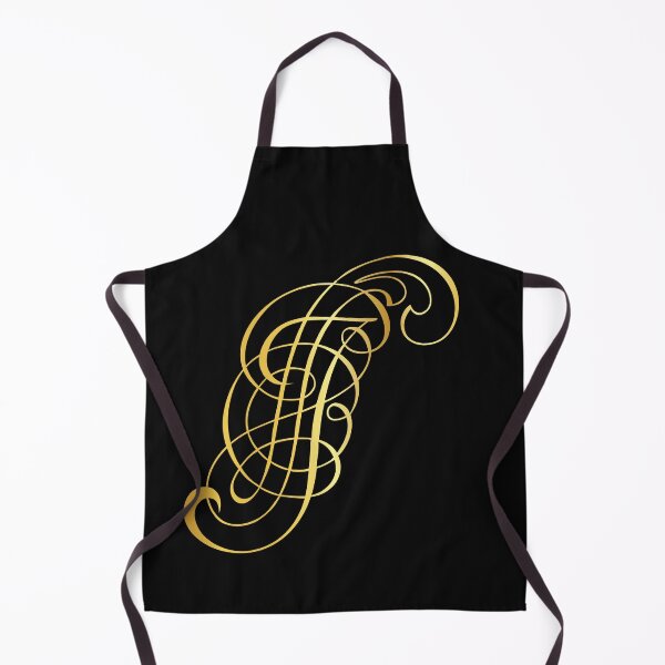 Item preview, Ornamental Letter J, Golden Monogram, Gold Monogram Ornament designed and sold by PROMEN Creativity.