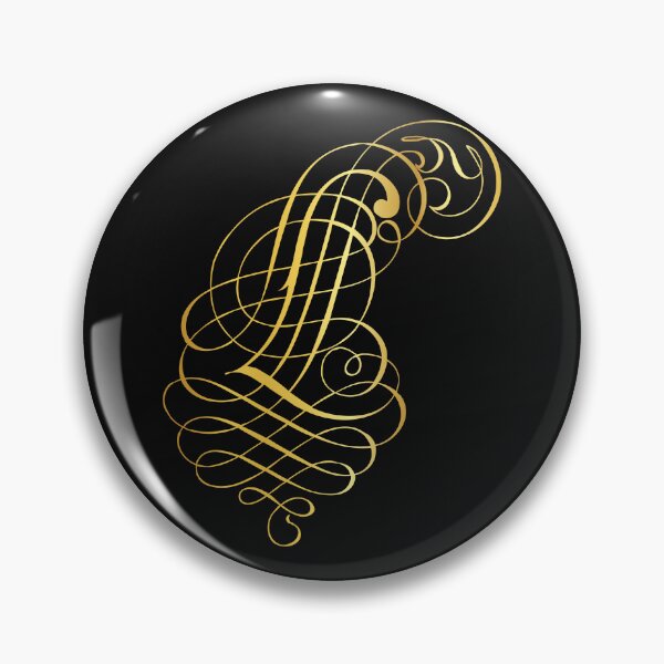 Item preview, Ornamental Letter L Golden Monogram, Gold Monogram Ornament designed and sold by PROMEN Creativity.