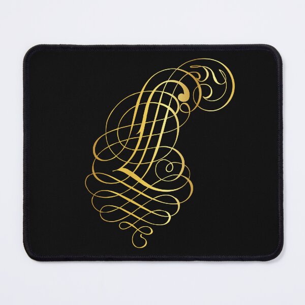 Item preview, Ornamental Letter L Golden Monogram, Gold Monogram Ornament designed and sold by PROMEN Creativity.