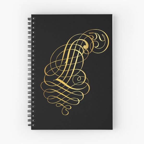 Item preview, Ornamental Letter L Golden Monogram, Gold Monogram Ornament designed and sold by PROMEN Creativity.
