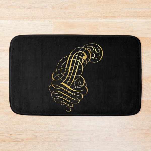 Item preview, Ornamental Letter L Golden Monogram, Gold Monogram Ornament designed and sold by PROMEN Creativity.
