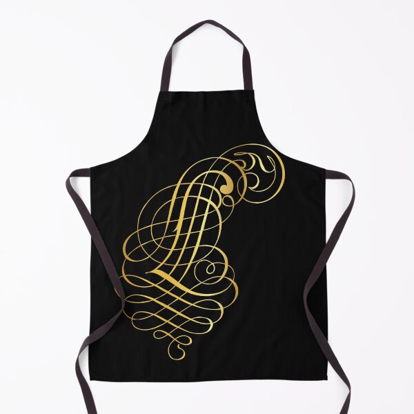 Item preview, Ornamental Letter L Golden Monogram, Gold Monogram Ornament designed and sold by PROMEN Creativity.
