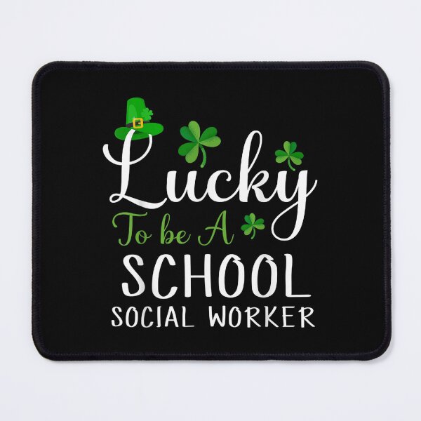 Item preview, Lucky To Be A School Social Worker Happy St Patricks Day  designed and sold by bessiey23.